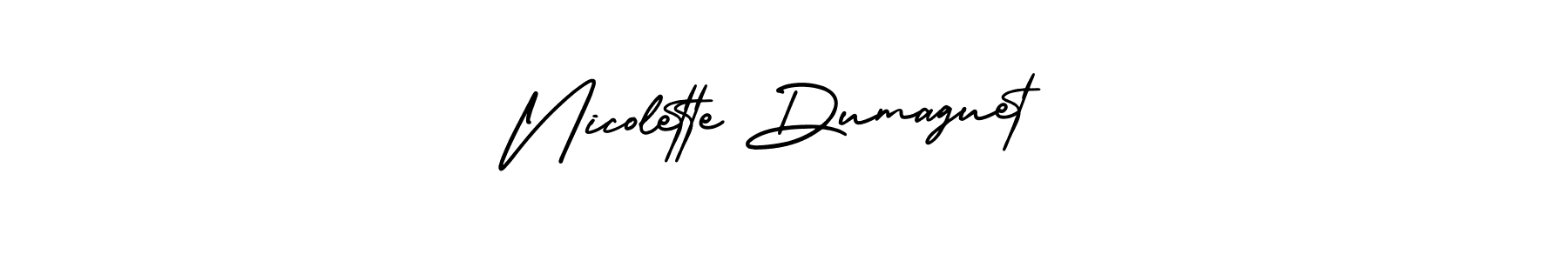 Design your own signature with our free online signature maker. With this signature software, you can create a handwritten (AmerikaSignatureDemo-Regular) signature for name Nicolette Dumaguet. Nicolette Dumaguet signature style 3 images and pictures png