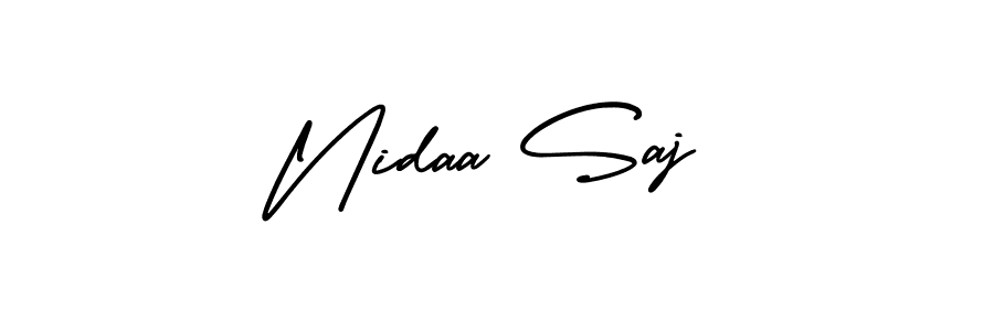 Best and Professional Signature Style for Nidaa Saj. AmerikaSignatureDemo-Regular Best Signature Style Collection. Nidaa Saj signature style 3 images and pictures png