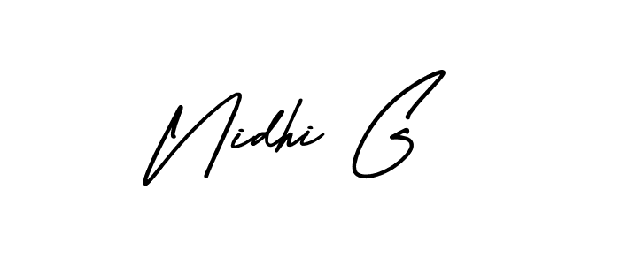 Also You can easily find your signature by using the search form. We will create Nidhi G name handwritten signature images for you free of cost using AmerikaSignatureDemo-Regular sign style. Nidhi G signature style 3 images and pictures png