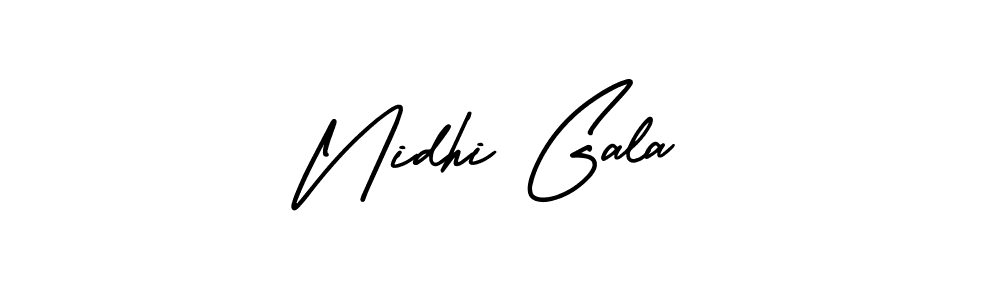 Also You can easily find your signature by using the search form. We will create Nidhi Gala name handwritten signature images for you free of cost using AmerikaSignatureDemo-Regular sign style. Nidhi Gala signature style 3 images and pictures png