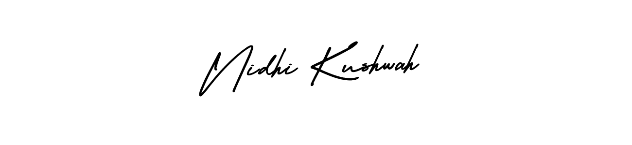 Nidhi Kushwah stylish signature style. Best Handwritten Sign (AmerikaSignatureDemo-Regular) for my name. Handwritten Signature Collection Ideas for my name Nidhi Kushwah. Nidhi Kushwah signature style 3 images and pictures png