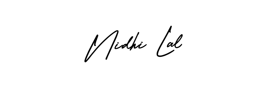 if you are searching for the best signature style for your name Nidhi Lal. so please give up your signature search. here we have designed multiple signature styles  using AmerikaSignatureDemo-Regular. Nidhi Lal signature style 3 images and pictures png