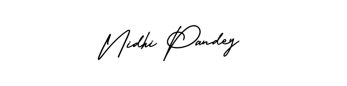 AmerikaSignatureDemo-Regular is a professional signature style that is perfect for those who want to add a touch of class to their signature. It is also a great choice for those who want to make their signature more unique. Get Nidhi Pandey name to fancy signature for free. Nidhi Pandey signature style 3 images and pictures png