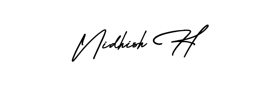 See photos of Nidhish H official signature by Spectra . Check more albums & portfolios. Read reviews & check more about AmerikaSignatureDemo-Regular font. Nidhish H signature style 3 images and pictures png