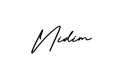 Make a beautiful signature design for name Nidim. Use this online signature maker to create a handwritten signature for free. Nidim signature style 3 images and pictures png