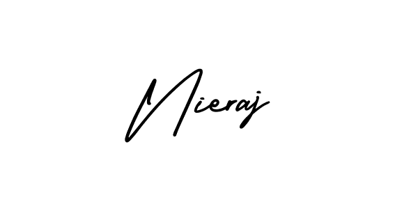 It looks lik you need a new signature style for name Nieraj. Design unique handwritten (AmerikaSignatureDemo-Regular) signature with our free signature maker in just a few clicks. Nieraj signature style 3 images and pictures png