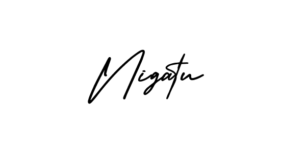 This is the best signature style for the Nigatu name. Also you like these signature font (AmerikaSignatureDemo-Regular). Mix name signature. Nigatu signature style 3 images and pictures png