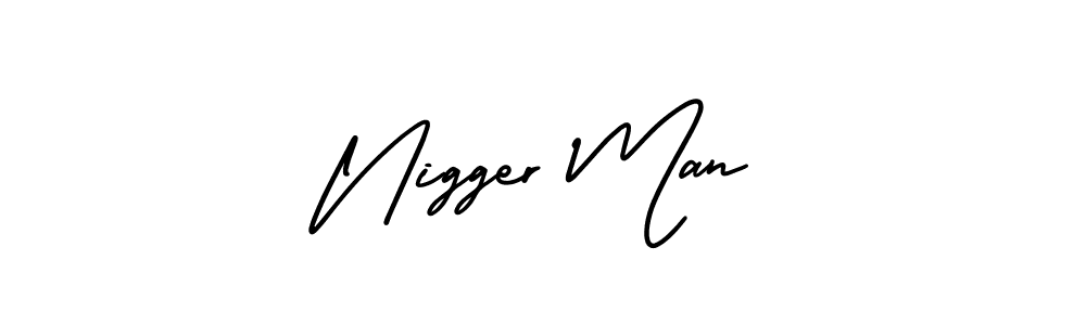 How to make Nigger Man name signature. Use AmerikaSignatureDemo-Regular style for creating short signs online. This is the latest handwritten sign. Nigger Man signature style 3 images and pictures png