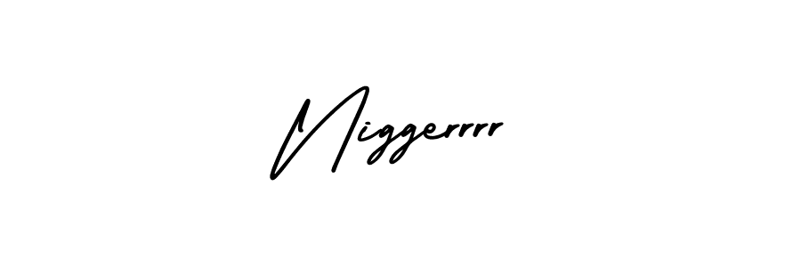 How to make Niggerrrr signature? AmerikaSignatureDemo-Regular is a professional autograph style. Create handwritten signature for Niggerrrr name. Niggerrrr signature style 3 images and pictures png