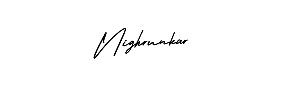 Create a beautiful signature design for name Nighrunkar. With this signature (AmerikaSignatureDemo-Regular) fonts, you can make a handwritten signature for free. Nighrunkar signature style 3 images and pictures png