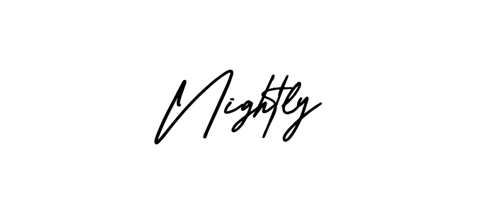 if you are searching for the best signature style for your name Nightly. so please give up your signature search. here we have designed multiple signature styles  using AmerikaSignatureDemo-Regular. Nightly signature style 3 images and pictures png