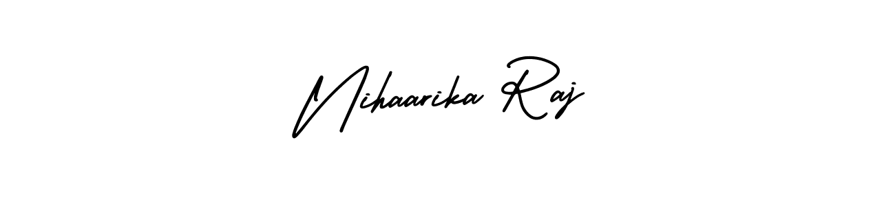Use a signature maker to create a handwritten signature online. With this signature software, you can design (AmerikaSignatureDemo-Regular) your own signature for name Nihaarika Raj. Nihaarika Raj signature style 3 images and pictures png