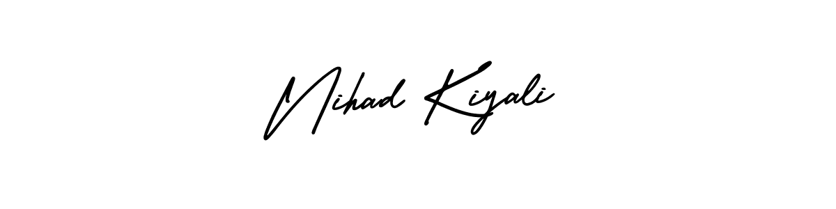 Design your own signature with our free online signature maker. With this signature software, you can create a handwritten (AmerikaSignatureDemo-Regular) signature for name Nihad Kiyali. Nihad Kiyali signature style 3 images and pictures png