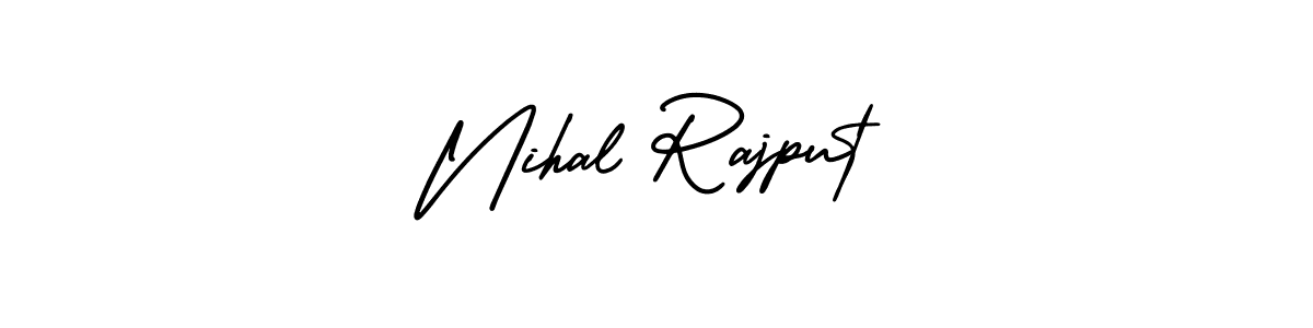 How to Draw Nihal Rajput signature style? AmerikaSignatureDemo-Regular is a latest design signature styles for name Nihal Rajput. Nihal Rajput signature style 3 images and pictures png