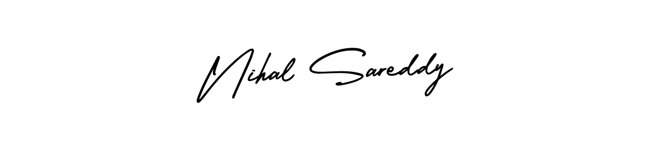 Make a beautiful signature design for name Nihal Sareddy. Use this online signature maker to create a handwritten signature for free. Nihal Sareddy signature style 3 images and pictures png