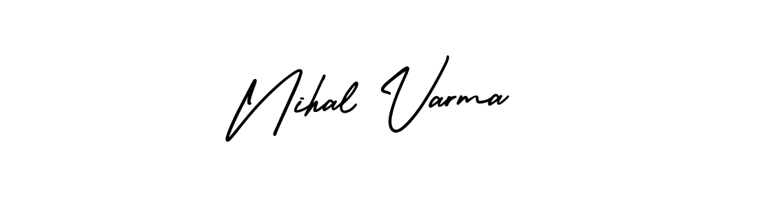 Design your own signature with our free online signature maker. With this signature software, you can create a handwritten (AmerikaSignatureDemo-Regular) signature for name Nihal Varma. Nihal Varma signature style 3 images and pictures png