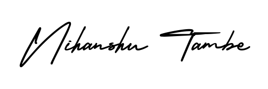 You can use this online signature creator to create a handwritten signature for the name Nihanshu Tambe. This is the best online autograph maker. Nihanshu Tambe signature style 3 images and pictures png