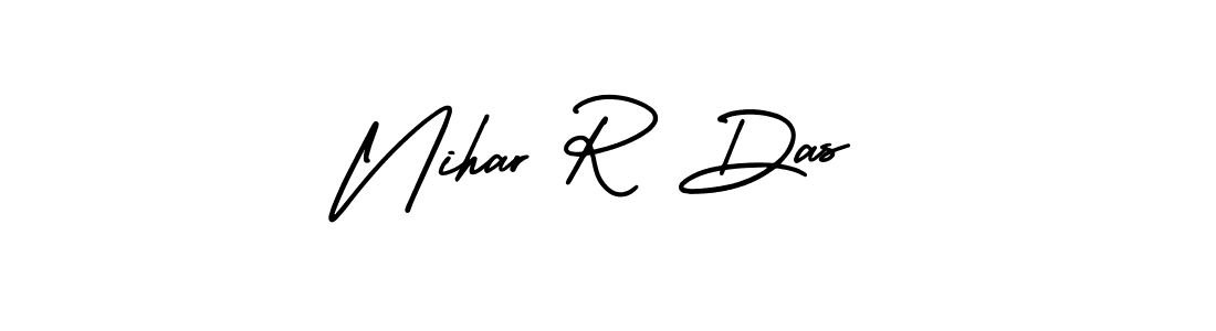 Nihar R Das stylish signature style. Best Handwritten Sign (AmerikaSignatureDemo-Regular) for my name. Handwritten Signature Collection Ideas for my name Nihar R Das. Nihar R Das signature style 3 images and pictures png