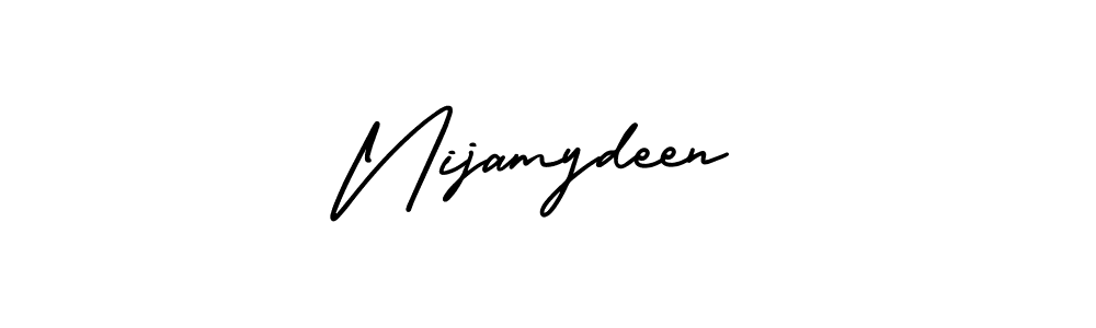 Make a beautiful signature design for name Nijamydeen. Use this online signature maker to create a handwritten signature for free. Nijamydeen signature style 3 images and pictures png