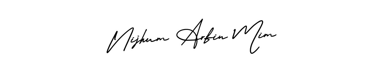 Once you've used our free online signature maker to create your best signature AmerikaSignatureDemo-Regular style, it's time to enjoy all of the benefits that Nijhum Arfin Mim name signing documents. Nijhum Arfin Mim signature style 3 images and pictures png