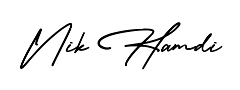 Make a beautiful signature design for name Nik Hamdi. Use this online signature maker to create a handwritten signature for free. Nik Hamdi signature style 3 images and pictures png