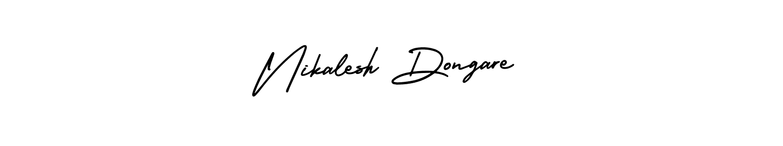 AmerikaSignatureDemo-Regular is a professional signature style that is perfect for those who want to add a touch of class to their signature. It is also a great choice for those who want to make their signature more unique. Get Nikalesh Dongare name to fancy signature for free. Nikalesh Dongare signature style 3 images and pictures png