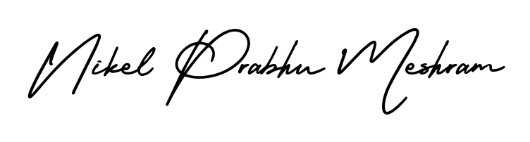 How to make Nikel Prabhu Meshram signature? AmerikaSignatureDemo-Regular is a professional autograph style. Create handwritten signature for Nikel Prabhu Meshram name. Nikel Prabhu Meshram signature style 3 images and pictures png