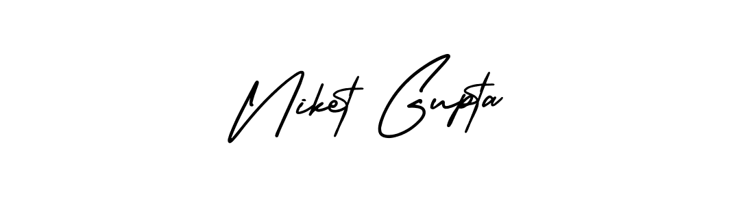 Make a beautiful signature design for name Niket Gupta. With this signature (AmerikaSignatureDemo-Regular) style, you can create a handwritten signature for free. Niket Gupta signature style 3 images and pictures png