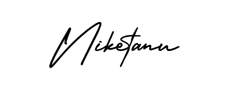 Master the art of signing with Niketanu written in fluent AmerikaSignatureDemo-Regular script. A great template to practice and refine your handwriting. Niketanu signature style 3 images and pictures png