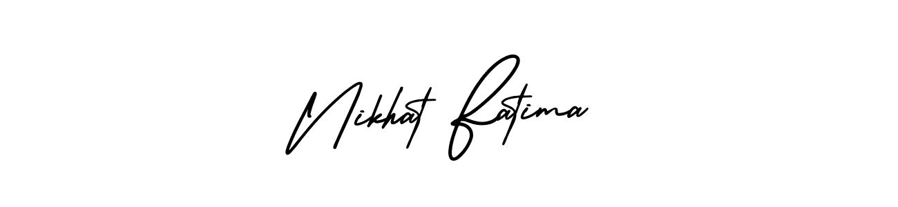 Make a beautiful signature design for name Nikhat Fatima. Use this online signature maker to create a handwritten signature for free. Nikhat Fatima signature style 3 images and pictures png