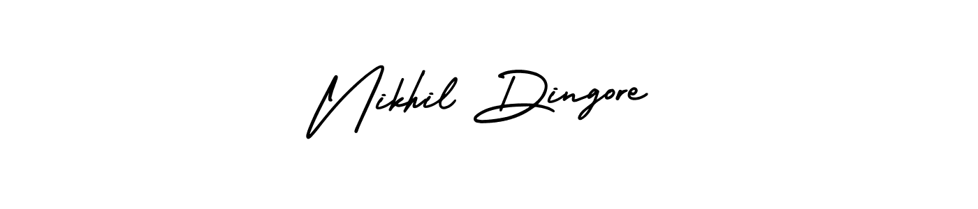 It looks lik you need a new signature style for name Nikhil Dingore. Design unique handwritten (AmerikaSignatureDemo-Regular) signature with our free signature maker in just a few clicks. Nikhil Dingore signature style 3 images and pictures png