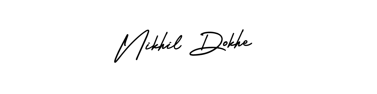 Best and Professional Signature Style for Nikhil Dokhe. AmerikaSignatureDemo-Regular Best Signature Style Collection. Nikhil Dokhe signature style 3 images and pictures png