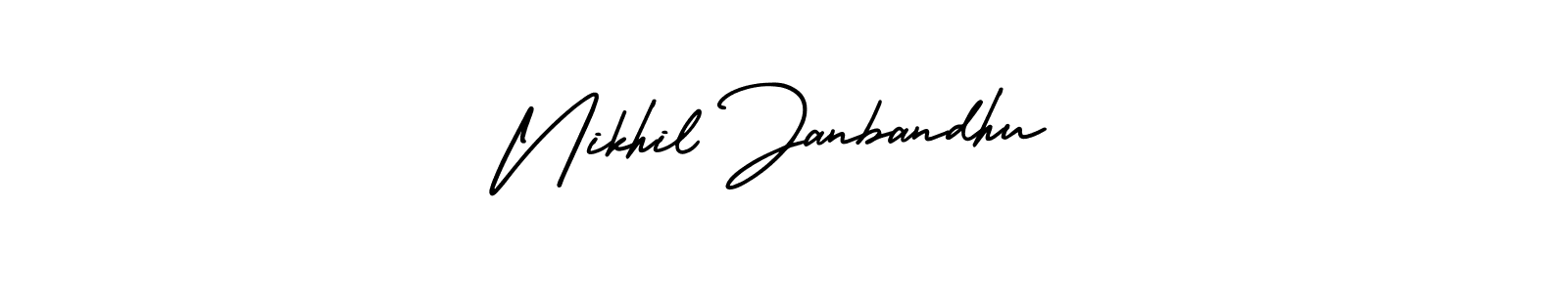Make a beautiful signature design for name Nikhil Janbandhu. Use this online signature maker to create a handwritten signature for free. Nikhil Janbandhu signature style 3 images and pictures png