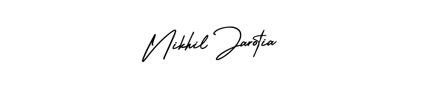 How to make Nikhil Jarotia signature? AmerikaSignatureDemo-Regular is a professional autograph style. Create handwritten signature for Nikhil Jarotia name. Nikhil Jarotia signature style 3 images and pictures png