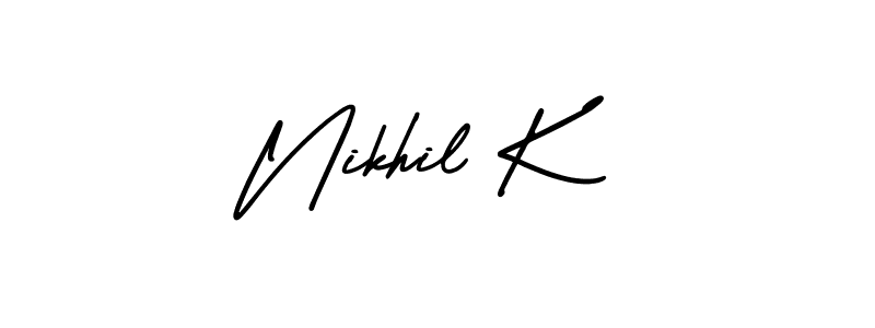 Check out images of Autograph of Nikhil K name. Actor Nikhil K Signature Style. AmerikaSignatureDemo-Regular is a professional sign style online. Nikhil K signature style 3 images and pictures png