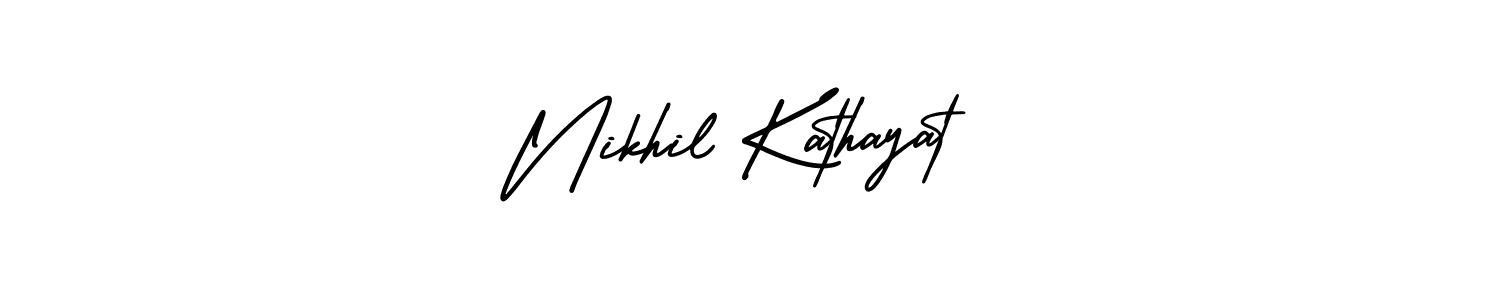 AmerikaSignatureDemo-Regular is a professional signature style that is perfect for those who want to add a touch of class to their signature. It is also a great choice for those who want to make their signature more unique. Get Nikhil Kathayat name to fancy signature for free. Nikhil Kathayat signature style 3 images and pictures png