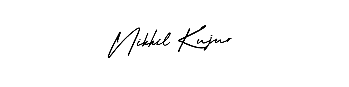 Use a signature maker to create a handwritten signature online. With this signature software, you can design (AmerikaSignatureDemo-Regular) your own signature for name Nikhil Kujur. Nikhil Kujur signature style 3 images and pictures png