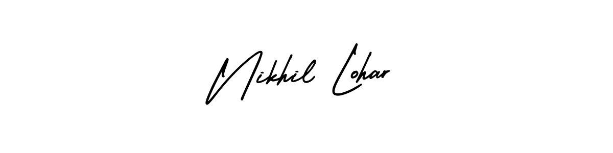 Best and Professional Signature Style for Nikhil Lohar. AmerikaSignatureDemo-Regular Best Signature Style Collection. Nikhil Lohar signature style 3 images and pictures png