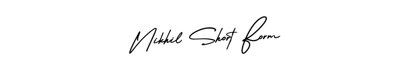 if you are searching for the best signature style for your name Nikhil Short Form. so please give up your signature search. here we have designed multiple signature styles  using AmerikaSignatureDemo-Regular. Nikhil Short Form signature style 3 images and pictures png