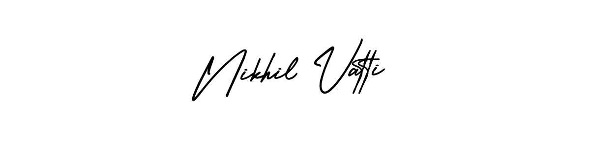 Also You can easily find your signature by using the search form. We will create Nikhil Vatti name handwritten signature images for you free of cost using AmerikaSignatureDemo-Regular sign style. Nikhil Vatti signature style 3 images and pictures png