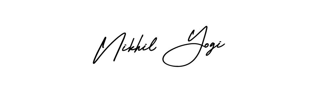 Use a signature maker to create a handwritten signature online. With this signature software, you can design (AmerikaSignatureDemo-Regular) your own signature for name Nikhil Yogi. Nikhil Yogi signature style 3 images and pictures png