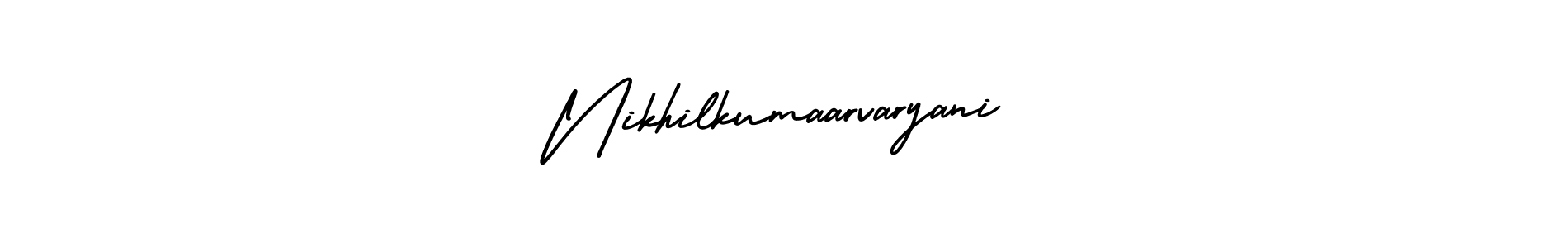 Check out images of Autograph of Nikhilkumaarvaryani name. Actor Nikhilkumaarvaryani Signature Style. AmerikaSignatureDemo-Regular is a professional sign style online. Nikhilkumaarvaryani signature style 3 images and pictures png