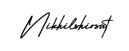 A dynamic signature style for Nikhilshirsat using AmerikaSignatureDemo-Regular script. Designed to look authentic, handwritten, and professional. Nikhilshirsat signature style 3 images and pictures png