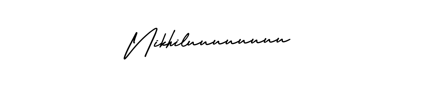 It looks lik you need a new signature style for name Nikhiluuuuuuuu. Design unique handwritten (AmerikaSignatureDemo-Regular) signature with our free signature maker in just a few clicks. Nikhiluuuuuuuu signature style 3 images and pictures png