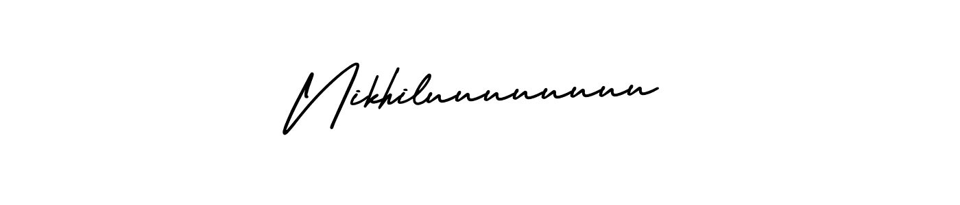 It looks lik you need a new signature style for name Nikhiluuuuuuuu. Design unique handwritten (AmerikaSignatureDemo-Regular) signature with our free signature maker in just a few clicks. Nikhiluuuuuuuu signature style 3 images and pictures png