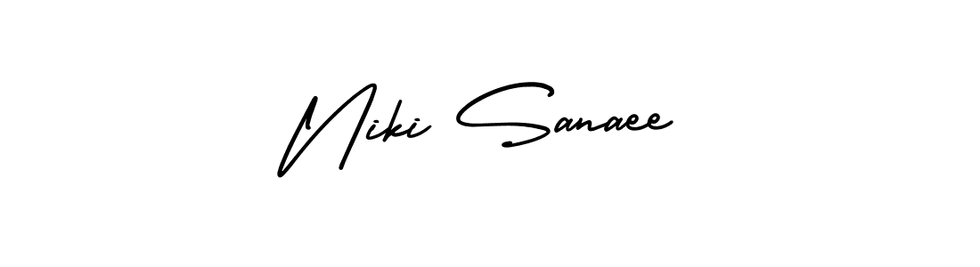 Best and Professional Signature Style for Niki Sanaee. AmerikaSignatureDemo-Regular Best Signature Style Collection. Niki Sanaee signature style 3 images and pictures png