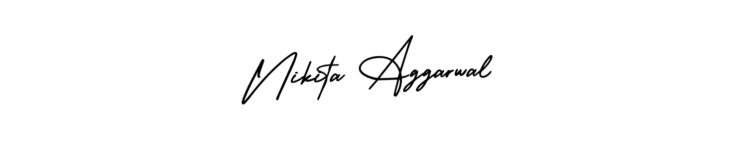 How to Draw Nikita Aggarwal signature style? AmerikaSignatureDemo-Regular is a latest design signature styles for name Nikita Aggarwal. Nikita Aggarwal signature style 3 images and pictures png