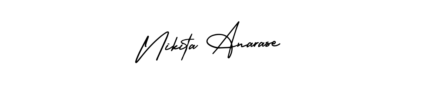 if you are searching for the best signature style for your name Nikita Anarase. so please give up your signature search. here we have designed multiple signature styles  using AmerikaSignatureDemo-Regular. Nikita Anarase signature style 3 images and pictures png