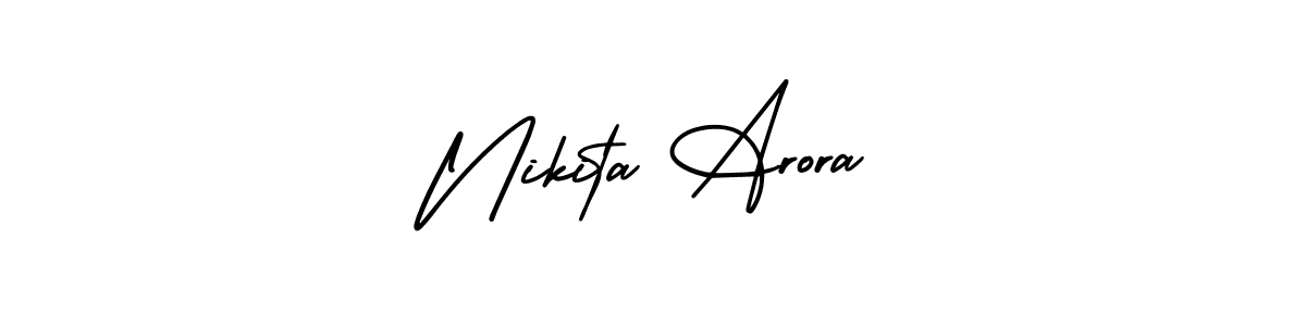 Make a beautiful signature design for name Nikita Arora. With this signature (AmerikaSignatureDemo-Regular) style, you can create a handwritten signature for free. Nikita Arora signature style 3 images and pictures png