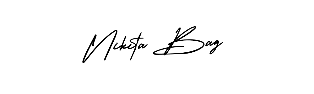 This is the best signature style for the Nikita Bag name. Also you like these signature font (AmerikaSignatureDemo-Regular). Mix name signature. Nikita Bag signature style 3 images and pictures png